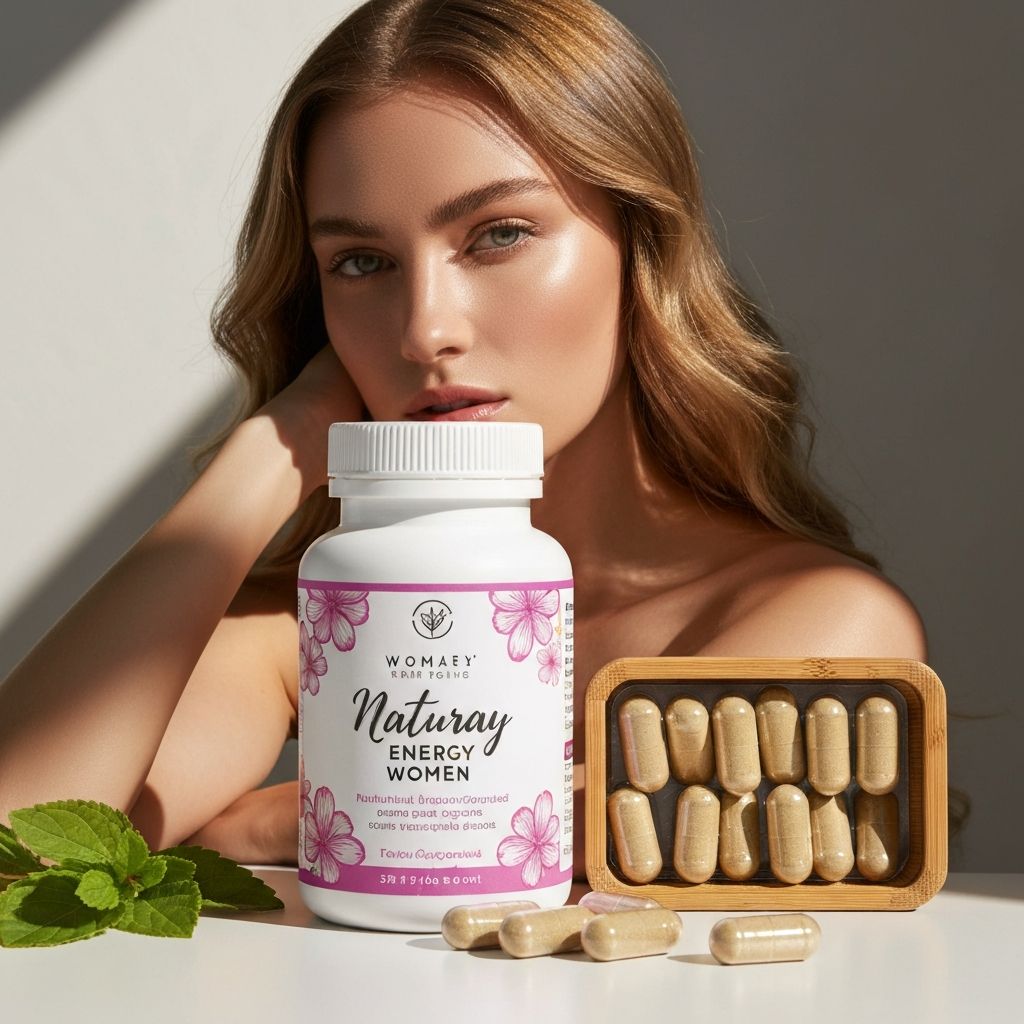Women-specific energy supplement with natural botanicals